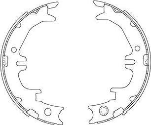 Kavo Parts BS-9947 - Комплект тормозных колодок, барабанные www.autospares.lv