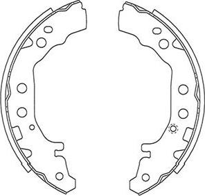 Kavo Parts BS-9950 - Bremžu loku komplekts www.autospares.lv