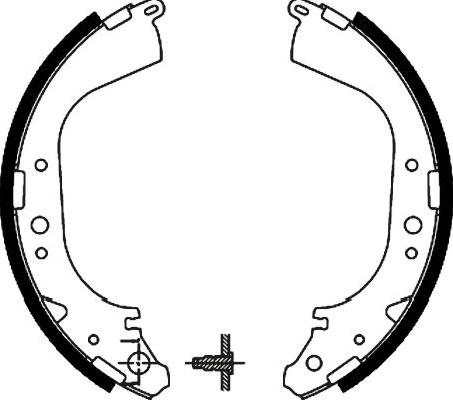 Kavo Parts BS-9909 - Brake Shoe Set www.autospares.lv