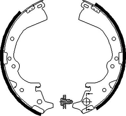 Kavo Parts BS-9905 - Brake Shoe Set www.autospares.lv