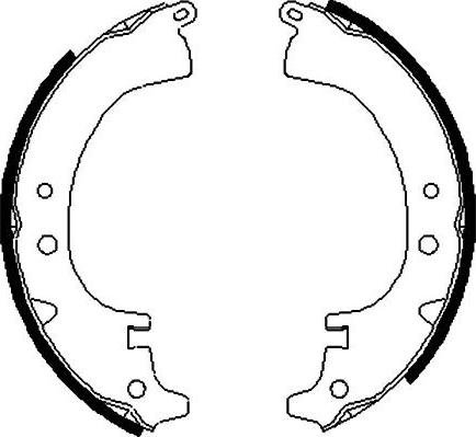 Kavo Parts BS-9900 - Brake Shoe Set www.autospares.lv