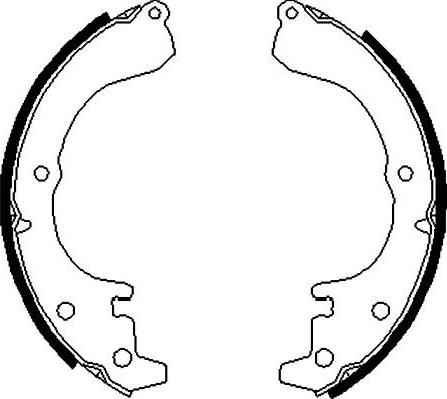 Kavo Parts BS-9908 - Brake Shoe Set www.autospares.lv