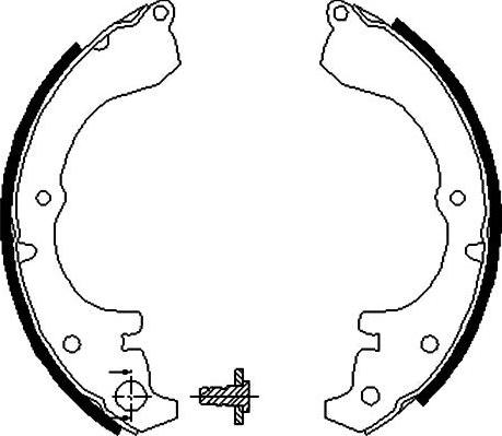 Kavo Parts BS-9913 - Brake Shoe Set www.autospares.lv