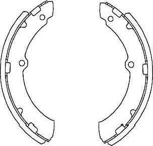 Kavo Parts BS-9934 - Bremžu loku komplekts www.autospares.lv