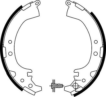 Kavo Parts BS-9925 - Brake Shoe Set www.autospares.lv