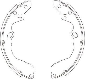 Kavo Parts BS-4412 - Bremžu loku komplekts www.autospares.lv