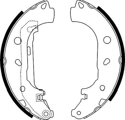 Kavo Parts BS-5433 - Bremžu loku komplekts www.autospares.lv