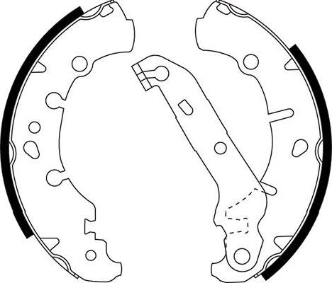 Kavo Parts BS-5424 - Bremžu loku komplekts autospares.lv