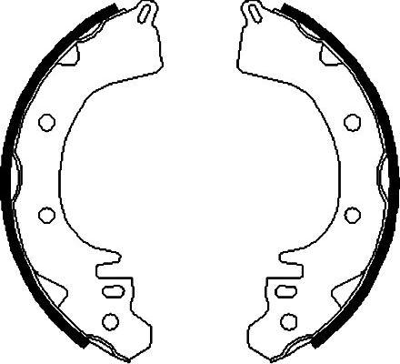 Kavo Parts BS-6405 - Brake Shoe Set www.autospares.lv