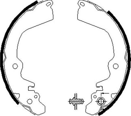 Kavo Parts BS-6407 - Brake Shoe Set www.autospares.lv