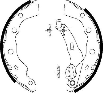 Kavo Parts BS-6413 - Bremžu loku komplekts www.autospares.lv