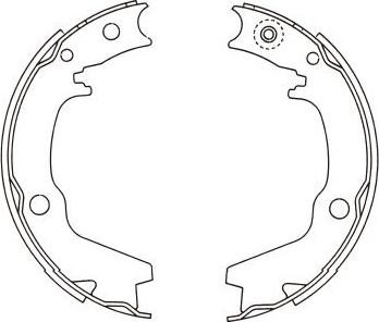 Kavo Parts BS-6417 - Brake Shoe Set www.autospares.lv