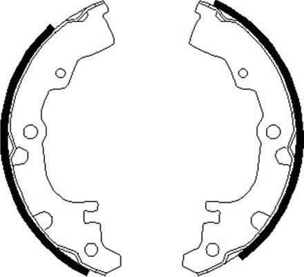 Kavo Parts BS-1901 - Brake Shoe Set www.autospares.lv