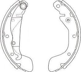 Kavo Parts BS-1405 - Bremžu loku komplekts www.autospares.lv