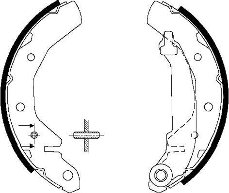 Kavo Parts KBS-1407 - Bremžu loku komplekts www.autospares.lv