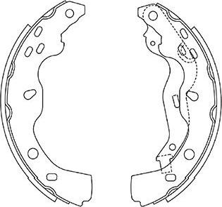 Kavo Parts BS-8936 - Bremžu loku komplekts www.autospares.lv