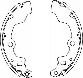 Kavo Parts BS-8930 - Комплект тормозных колодок, барабанные www.autospares.lv