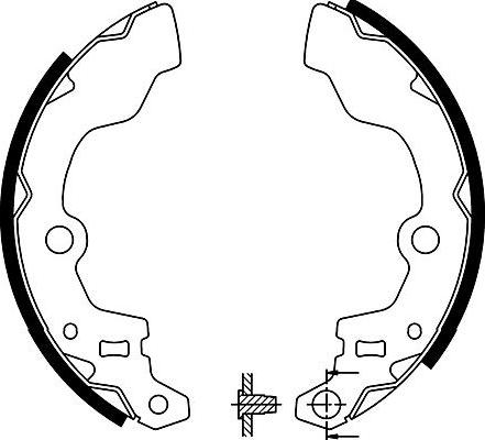 Kavo Parts BS-8921 - Bremžu loku komplekts www.autospares.lv