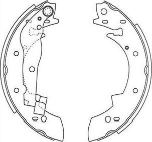 Kavo Parts BS-8928 - Brake Shoe Set www.autospares.lv