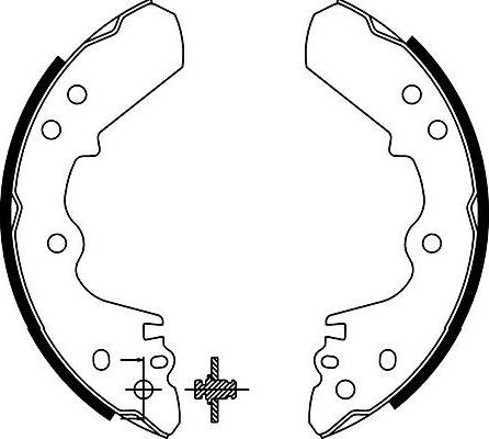 Kavo Parts BS-3909 - Bremžu loku komplekts www.autospares.lv