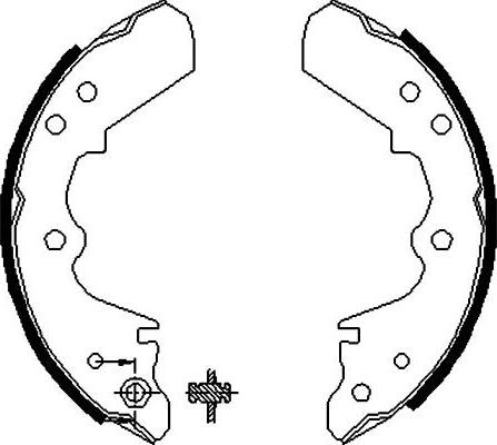 Kavo Parts BS-3900 - Bremžu loku komplekts www.autospares.lv