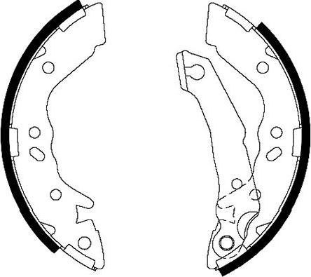 Kavo Parts BS-3405 - Bremžu loku komplekts www.autospares.lv