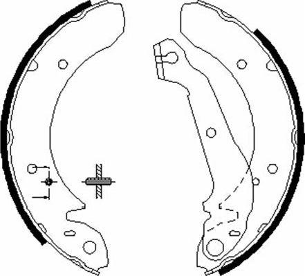 Kavo Parts BS-3400 - Brake Shoe Set www.autospares.lv