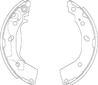 Kavo Parts BS-3414 - Bremžu loku komplekts www.autospares.lv