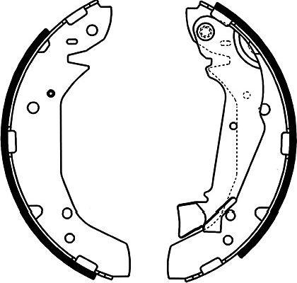 Kavo Parts BS-3416 - Bremžu loku komplekts www.autospares.lv