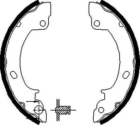 Kavo Parts BS-3411 - Bremžu loku komplekts www.autospares.lv