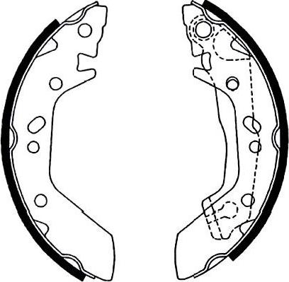 Kavo Parts BS-3412 - Brake Shoe Set www.autospares.lv