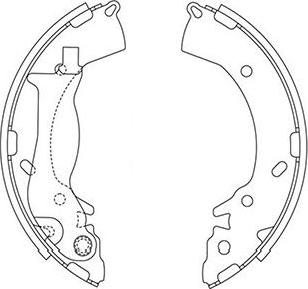 Kavo Parts BS-3417 - Bremžu loku komplekts www.autospares.lv