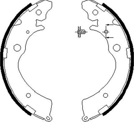 Kavo Parts BS-2907 - Bremžu loku komplekts www.autospares.lv