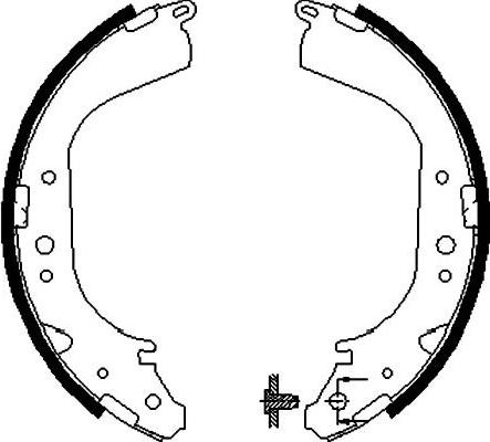 Kavo Parts BS-7406 - Brake Shoe Set www.autospares.lv