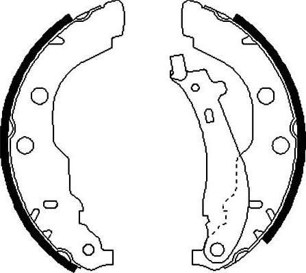 Kavo Parts BS-7416 - Bremžu loku komplekts www.autospares.lv