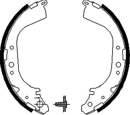 Kavo Parts BS-7412 - Brake Shoe Set www.autospares.lv