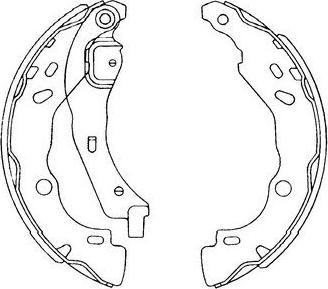 Kavo Parts BS-7435 - Brake Shoe Set www.autospares.lv