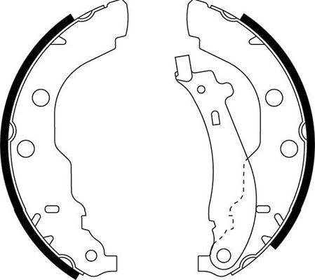 Kavo Parts BS-7424 - Bremžu loku komplekts www.autospares.lv