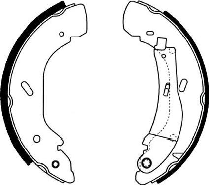 Kavo Parts BS-7428 - Bremžu loku komplekts autospares.lv