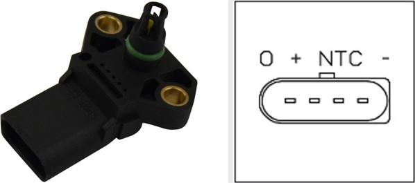 Kavo Parts EMS-5502 - Devējs, Spiediens ieplūdes traktā www.autospares.lv