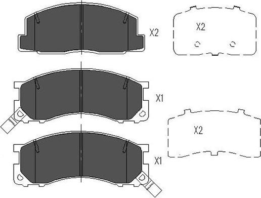 Kavo Parts KBP-9040 - Тормозные колодки, дисковые, комплект www.autospares.lv