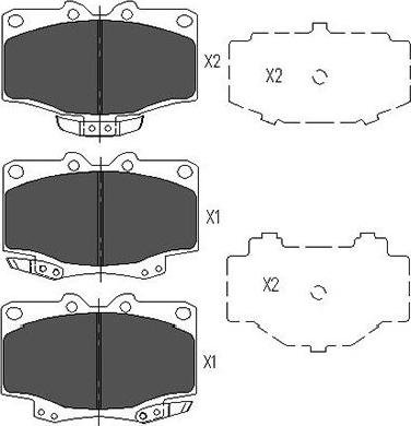 Kavo Parts KBP-9048 - Bremžu uzliku kompl., Disku bremzes www.autospares.lv