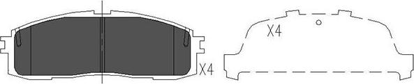 Kavo Parts KBP-9056 - Brake Pad Set, disc brake www.autospares.lv