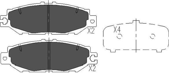 Kavo Parts KBP-9064 - Brake Pad Set, disc brake www.autospares.lv