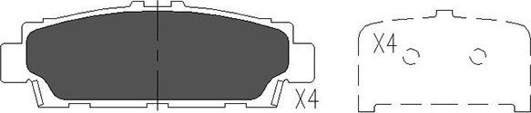 Kavo Parts KBP-9060 - Brake Pad Set, disc brake www.autospares.lv