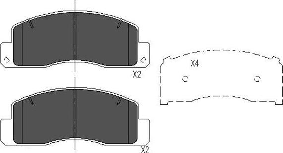 Kavo Parts KBP-9067 - Bremžu uzliku kompl., Disku bremzes autospares.lv