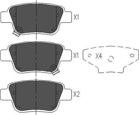 Kavo Parts KBP-9019 - Тормозные колодки, дисковые, комплект www.autospares.lv