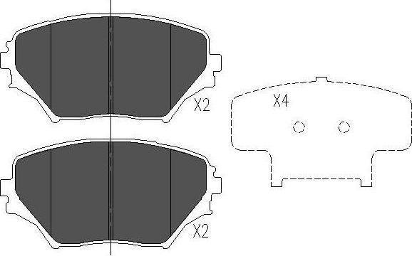 Kavo Parts KBP-9011 - Brake Pad Set, disc brake www.autospares.lv