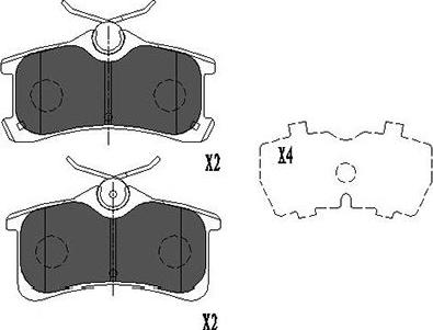 Kavo Parts KBP-9017 - Bremžu uzliku kompl., Disku bremzes autospares.lv