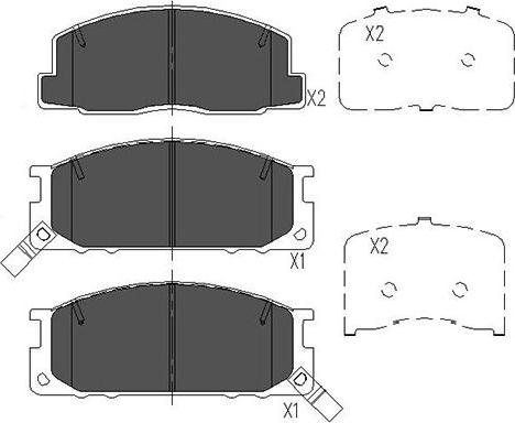 Kavo Parts KBP-9084 - Brake Pad Set, disc brake www.autospares.lv